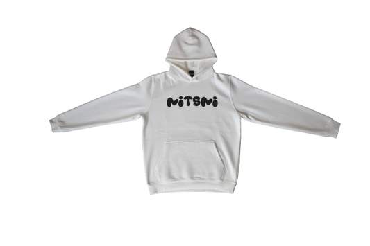 Mitsmi Puff Print Hoodie WHITE